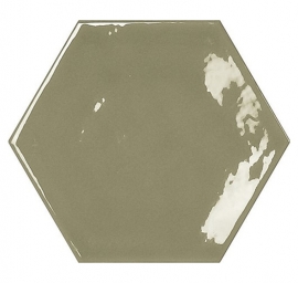 Hexagon tegels - Memories Kisses Victorian Green - Glossy