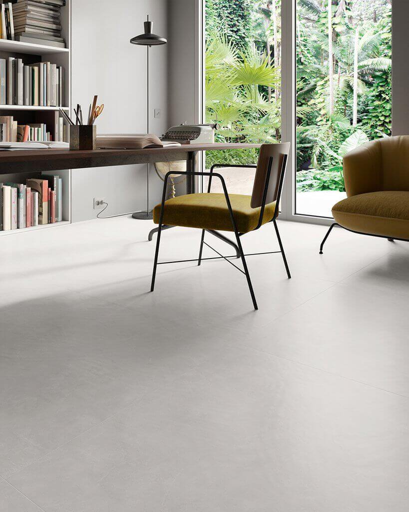 Vloertegels betonlook 90x90 cm - Insideart White