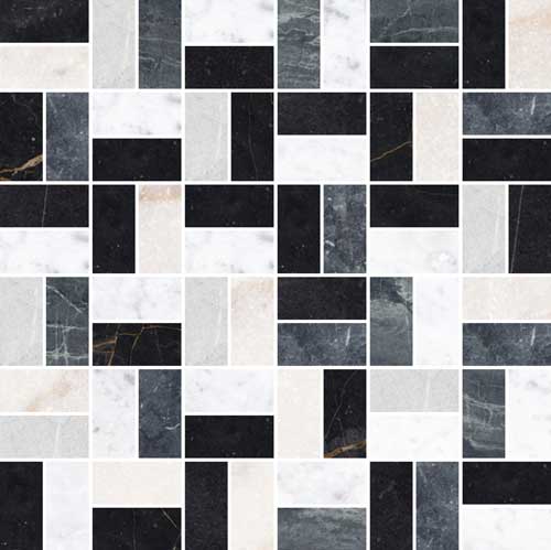 Zwarte tegels - Byron Mosaico G-Mix