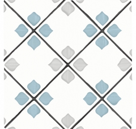 Witte vloertegels - Tanger Silver Rhomb