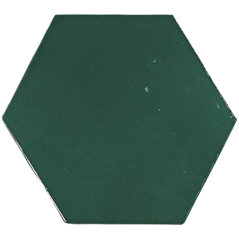 Groene tegels - Zellige Hexa Emerald - Glossy
