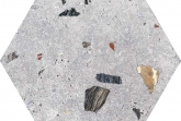 Vloertegels betonlook - Hex25 Sonar Silver - Mat
