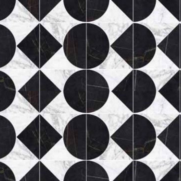 Ronde tegels - Byron Mosaico F-B/W