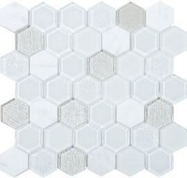 Hexagon tegels - Tour White