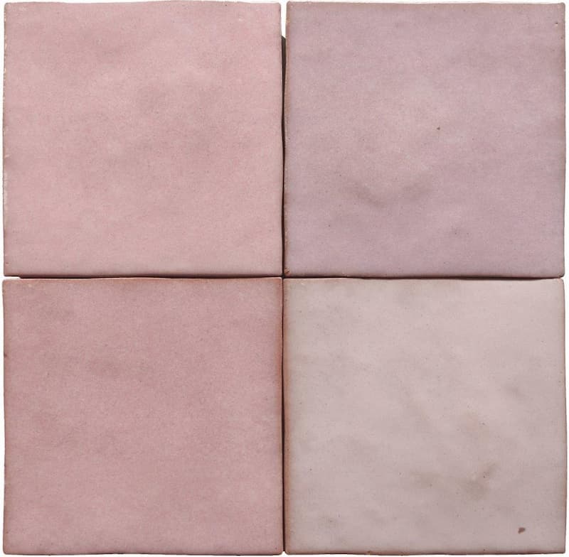 Roze tegels - Zelij Rosa - Glossy