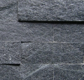 Natuursteen strips - Black Kwartsiet Stone Panels