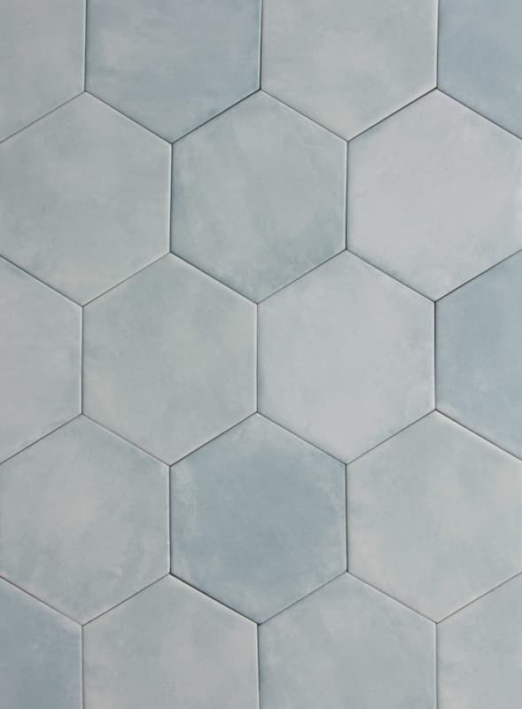 Hexagon tegels groen - Nuance Exa Celeste - Mat