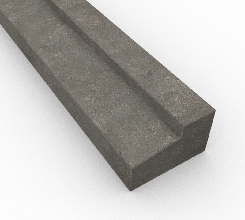 Natuursteen deurdorpels - Chinees hardsteen buitendeurdorpel (dam 56 mm)