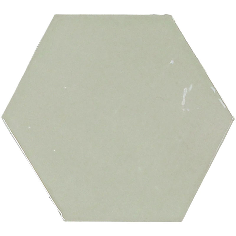 Wandtegels 10x10 - Zellige Hexa Mint - Glossy