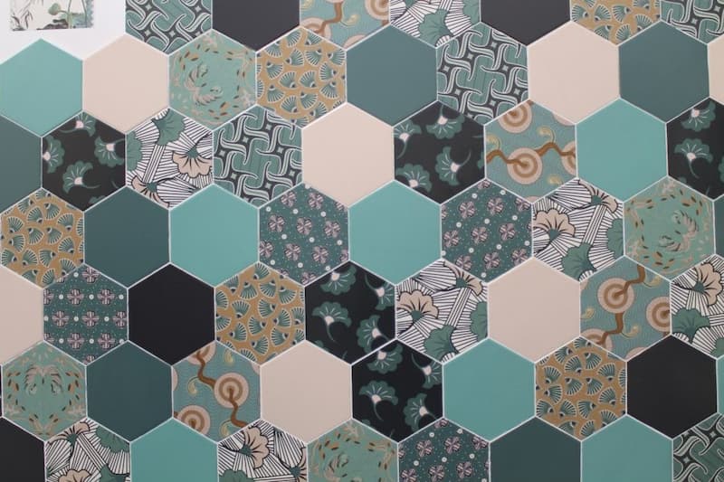 Hexagon tegels goud - Good Vibes Décor 6 - Mat
