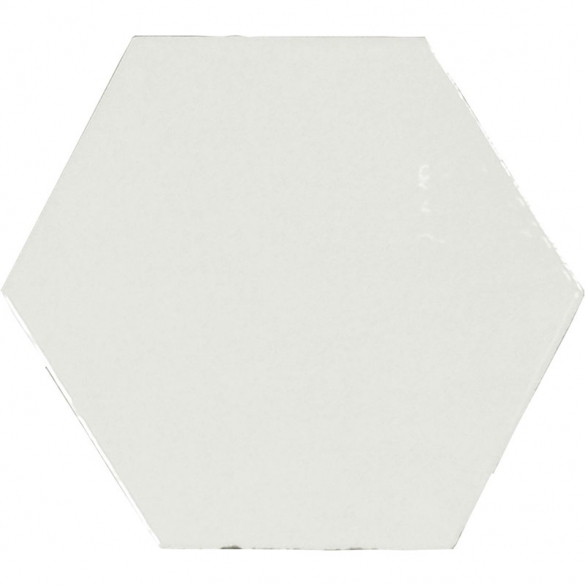 Hexagon tegels wit - Zellige Hexa White - Glossy