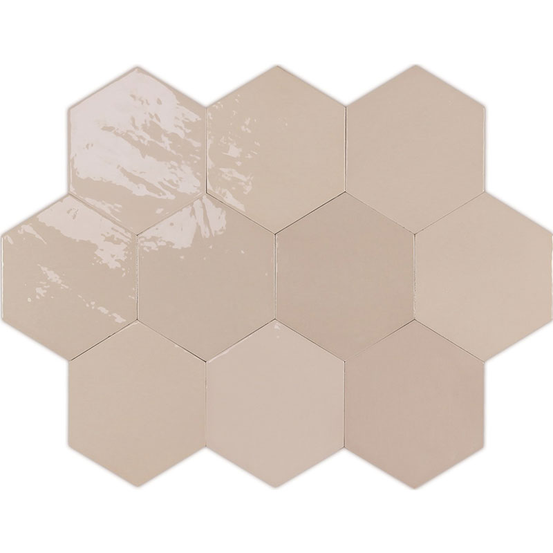 Hexagon tegels - Zellige Hexa Nude - Glossy