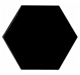 Hexagon tegels zwart - Manual Exagono Negro - Glossy