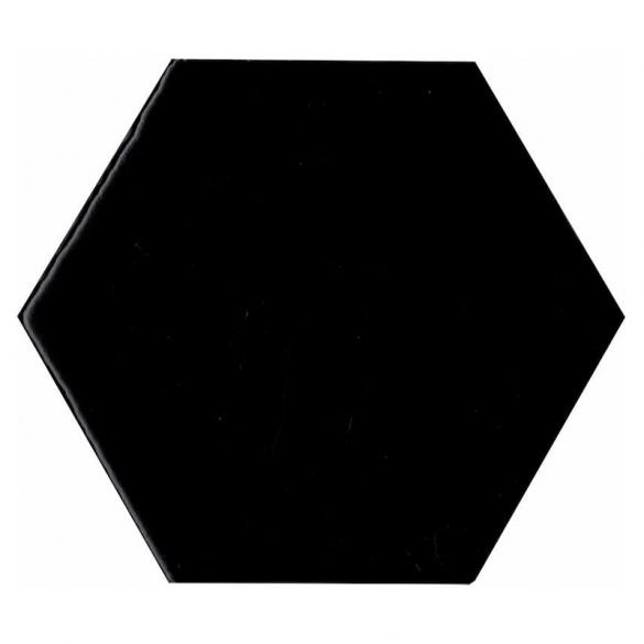 Hexagon tegels zwart - Manual Exagono Negro - Glossy