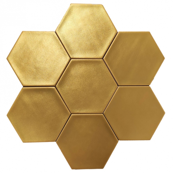 Hexagon tegels goud - El Dorado Hexagon - Glossy
