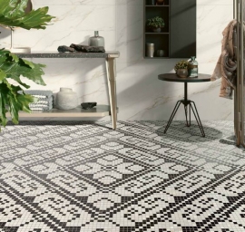 Marmerlook vloertegels - Cava Mosaico Fiore