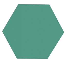 Hexagon vloertegels - Good Vibes Green - Mat