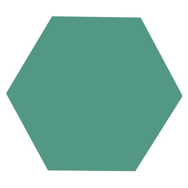 Hexagon tegels groen - Good Vibes Green - Mat