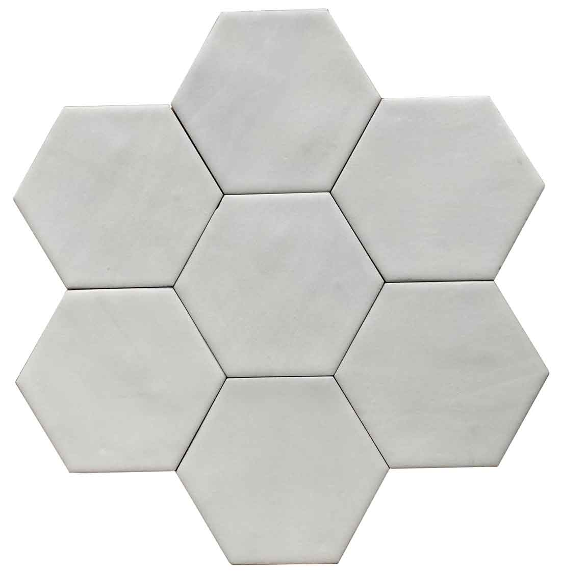 Wandtegels 10x10 - Hexa Off White - Mat