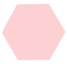 Hexagon tegels - Good Vibes Pink - Mat