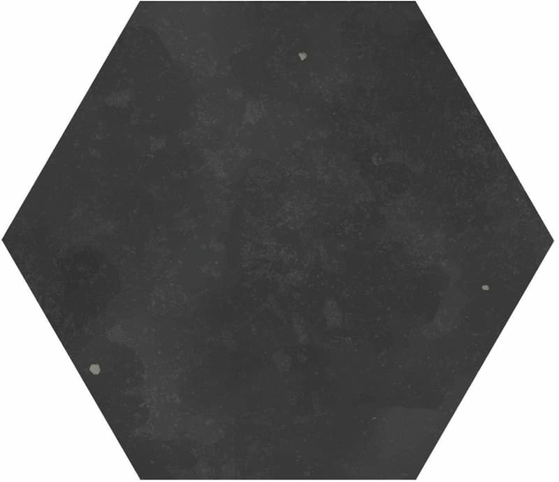 Hexagon tegels zwart - Nomade Black - Mat