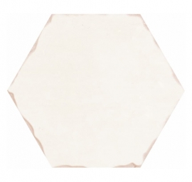 Hexagon tegels wit - Nomade Bone - Mat