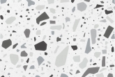 Terrazzo vloertegels - Confetti Bianco Grigio