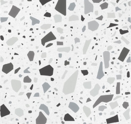 Vloertegels op afmeting - Confetti Bianco Grigio