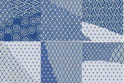 Fioranese tegels - Komono Stampa Linea Blu