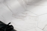 Hexagon vloertegels - Hex25 Carrara