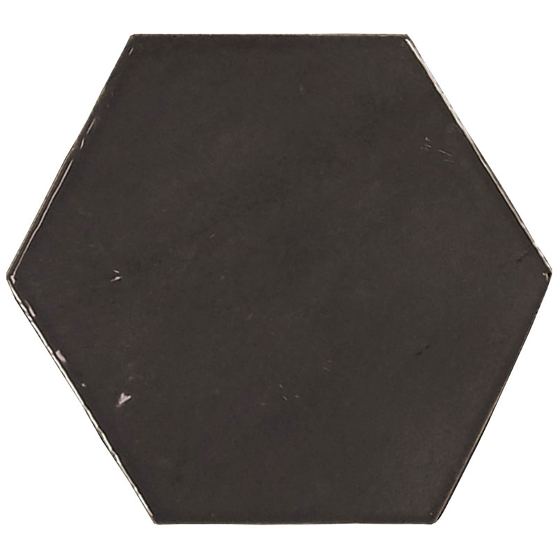 Hexagon tegels zwart - Zellige Hexa Graphite - Glossy