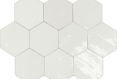 Tegels 10x10 - Zellige Hexa White - Glossy