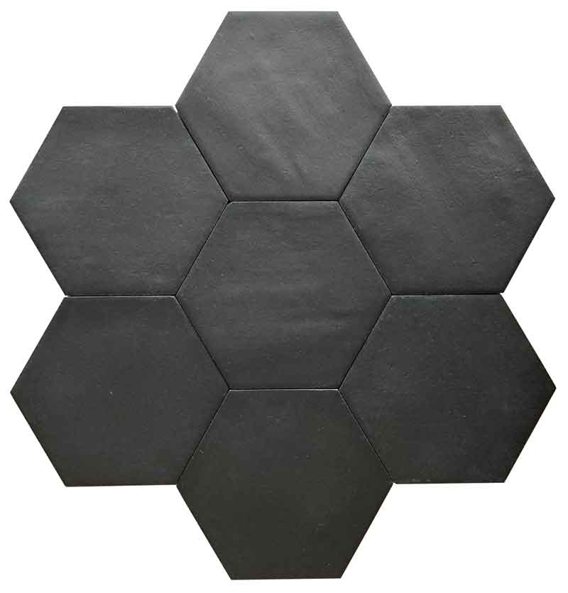 Tegels 10x10 - Hexa Off Graphite - Mat