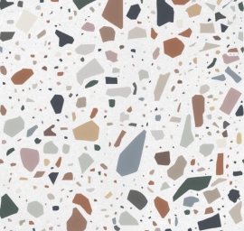 Terrazzo vloertegels - Confetti Bianco Multicolor