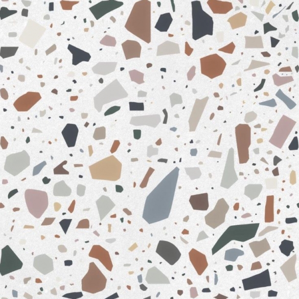 Terrazzo vloertegels - Confetti Bianco Multicolor