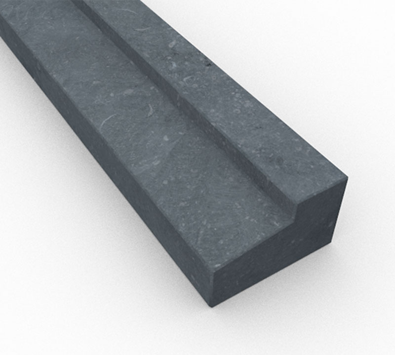 Natuursteen deurdorpels - Belgisch hardsteen buitendeurdorpel (dam 65 mm)