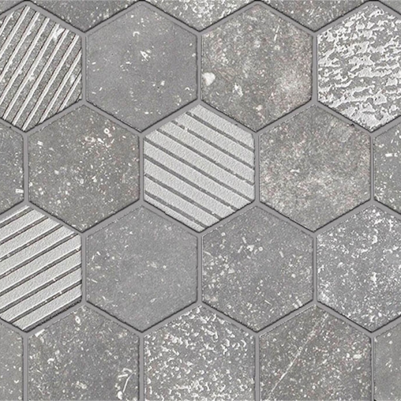 Hexagon tegels - Carrière du Kronos Gent Mosaico Exa