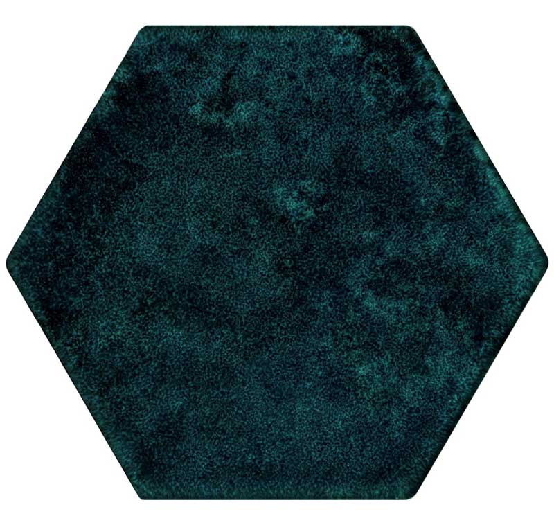 Hexagon tegels groen - Esamarine Petrolio - Glossy
