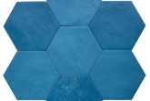 Hexagon tegels blauw - Hexa Off Dark Blue - Mat
