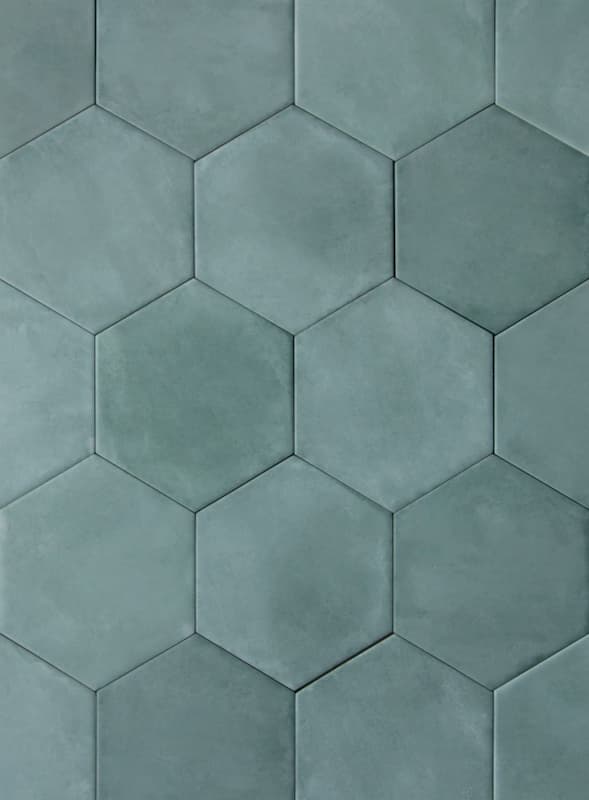 Hexagon tegels blauw - Nuance Exa Acqua - Mat