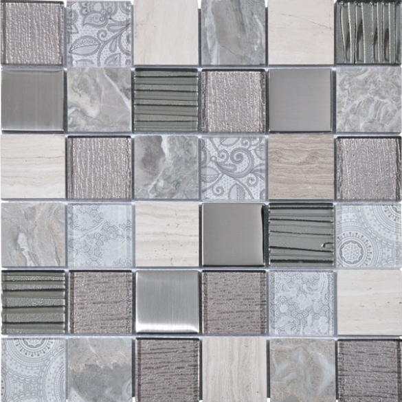 Mozaïek tegels grijs - Elements Grey