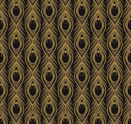 Zwarte vloertegels - Art Deco Black Daiquiri - Mat