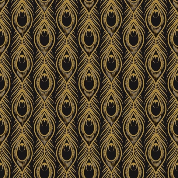 Gouden tegels - Art Deco Black Daiquiri - Mat
